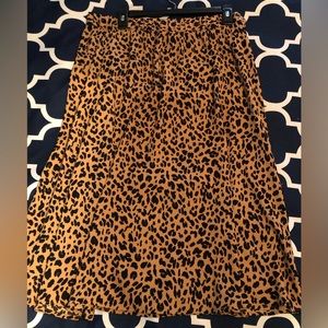 Leopard Midi Skirt